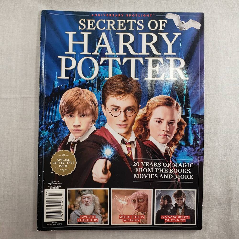Secrets of Harry Potter The Anniversary Spotlight Magazine/ Book For Fans